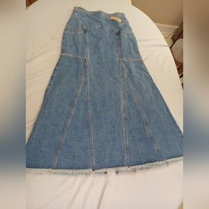 Natural Life Blue Denim with Pink Stitching